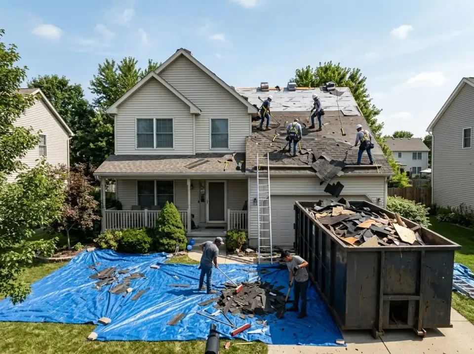 roof-replacement-debris-remova-004 — frequently asked questions, Cheapest Dumpster Rentals in Mount Sterling, IL